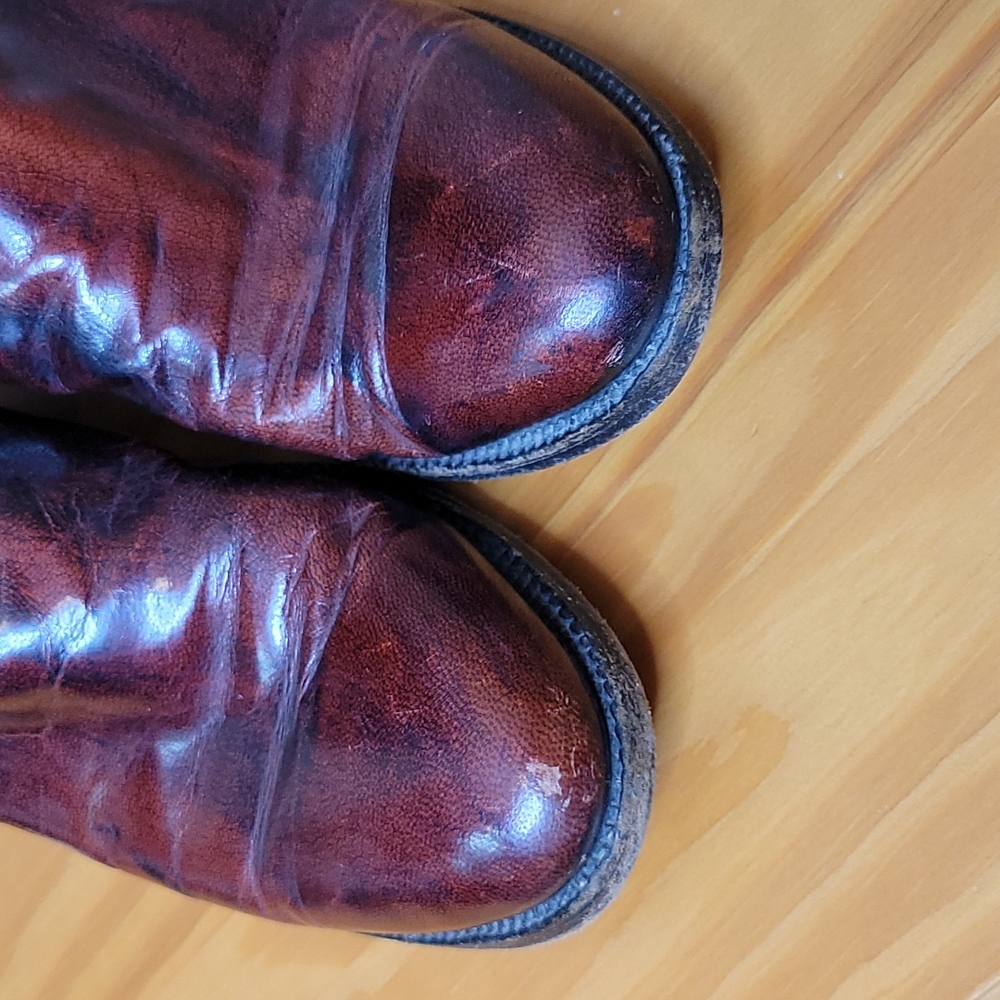 Lucchese Oxblood Cowboy Boots - Picture 7 of 12